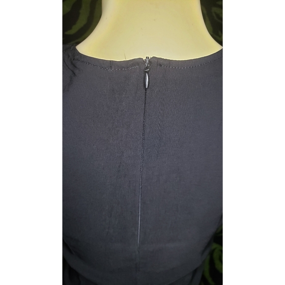 Black pin up rockabilly leopard buttons dress - Picture 7 of 8